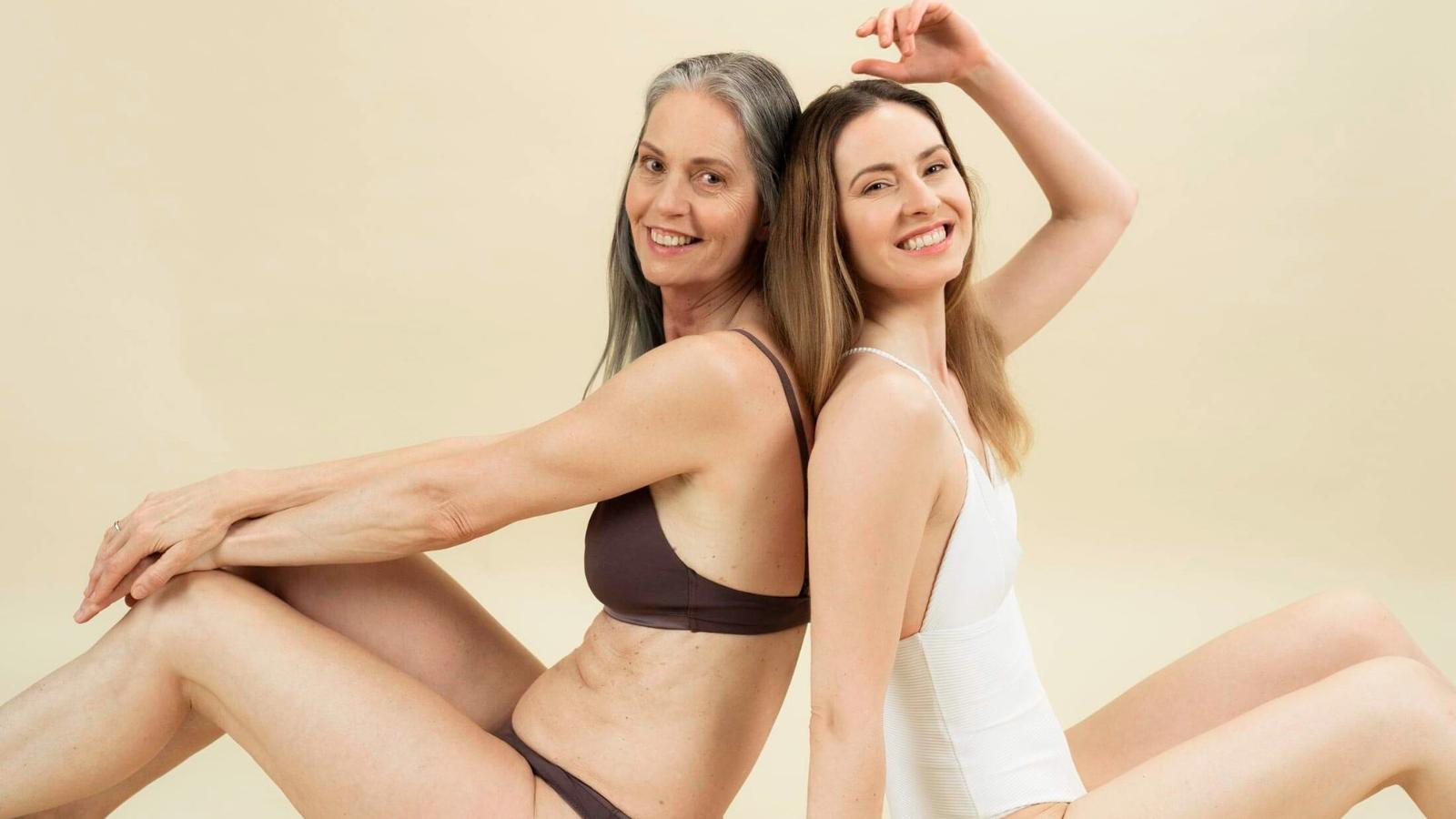 Zwei sitzende Frauen